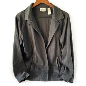 Liz Claiborne Russ Gray Button Up Cardigan Size L (12/14)